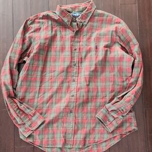 Ralph Lauren Red and Green Plaid Shirt